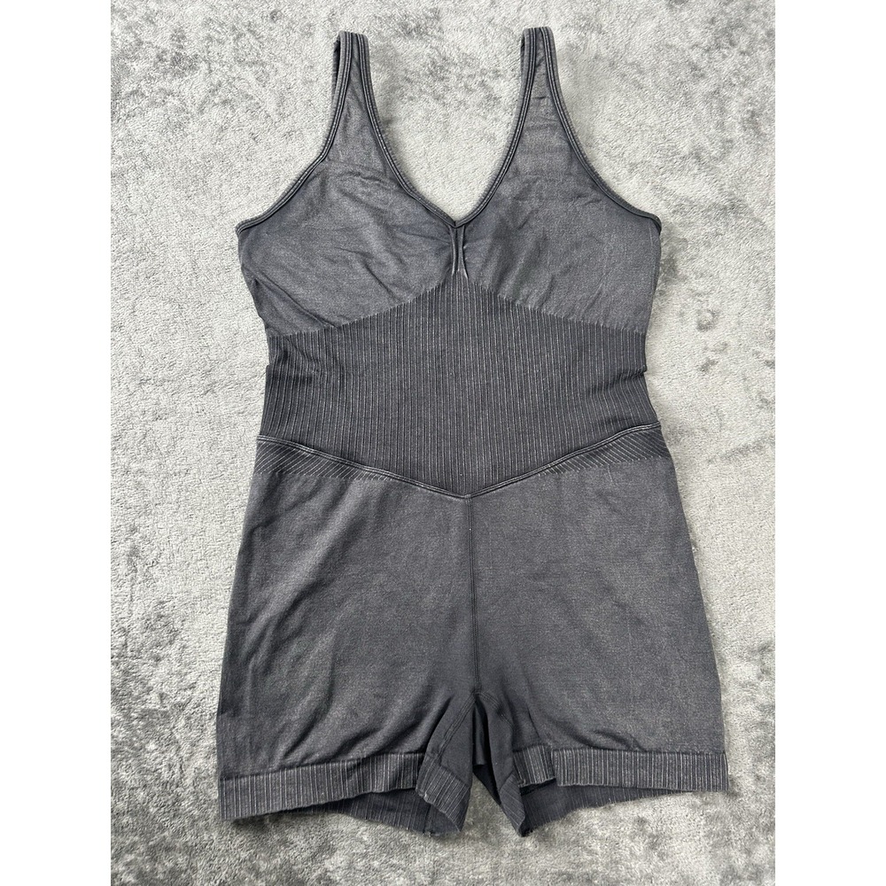 Joy Lab Women's Seamless Knit Comfort Short Bodysuit Black Size Medium